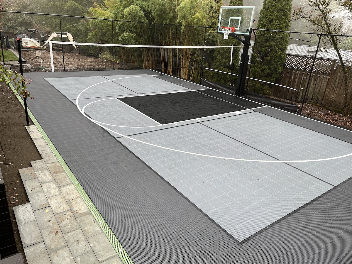 Volleyball Court backyard - sport court of oregon 1b