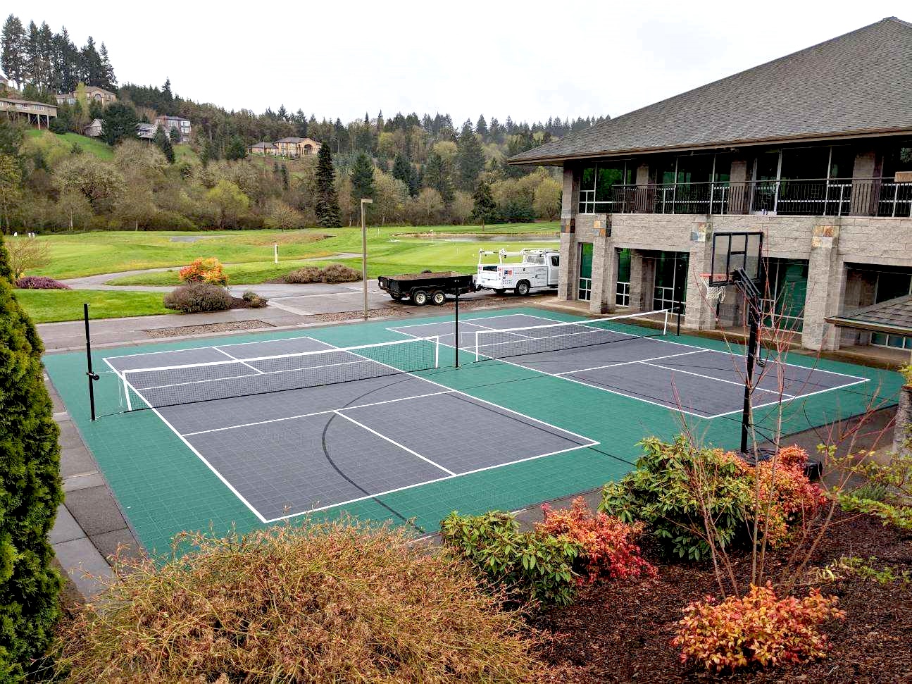 Creekside commercial sport court - sport court of oregon