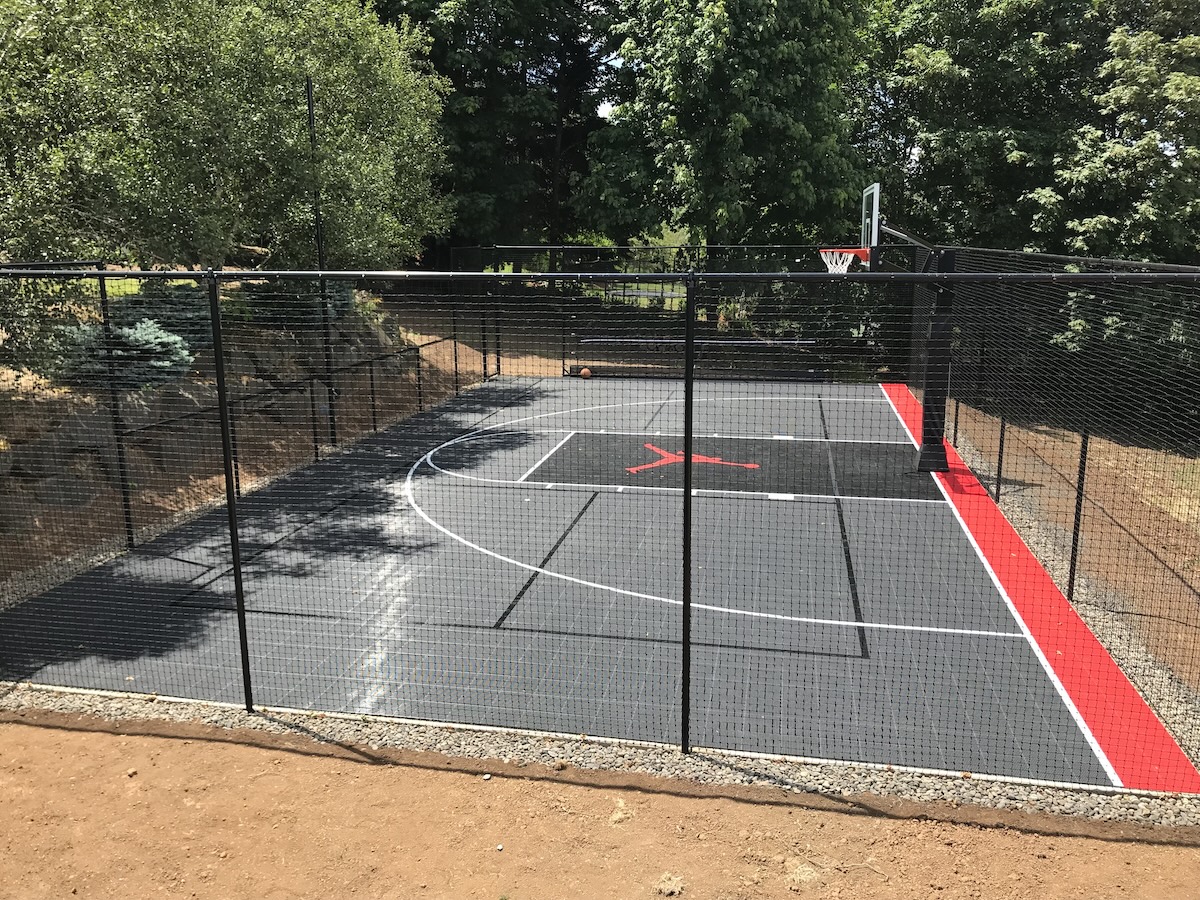 Sport Court of Oregon Outdoor Basketball Court AIr Jordan Corvallis Oregon